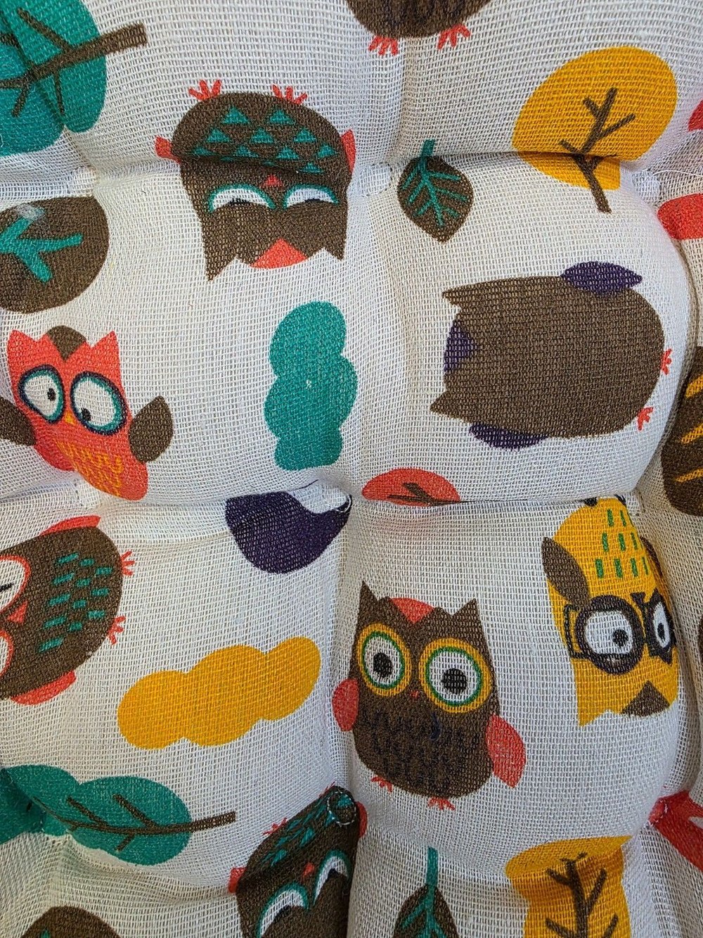 Подушка на стул квадратная 45*45см совята (Т40-417К)