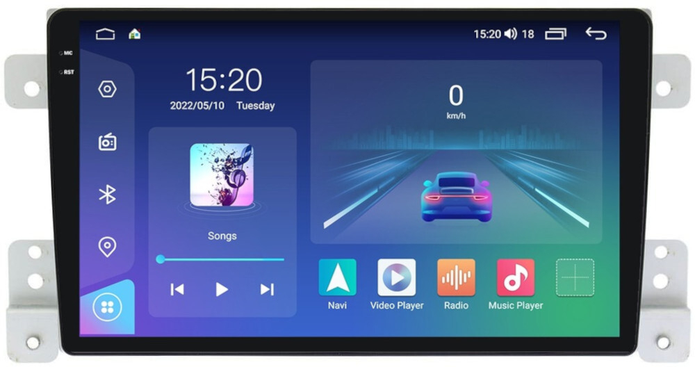 Магнитола для Suzuki Grand Vitara 2005-2016 - Parafar PF053U2K на Android 13, QLED+2K, ТОП процессор, 8Гб+128Гб, CarPlay, 4G SIM-слот