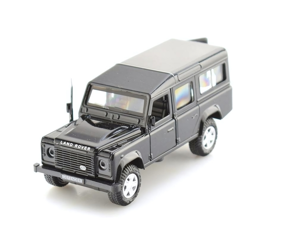 Модель ин. мет. "Land Rover Defender" 12см, открыв. двери, черный, в коробка DEFENDER-BK (Технопарк)