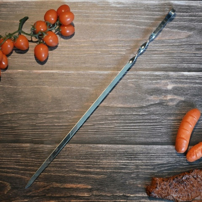 Шампур плоский 500*10*2,0мм нерж