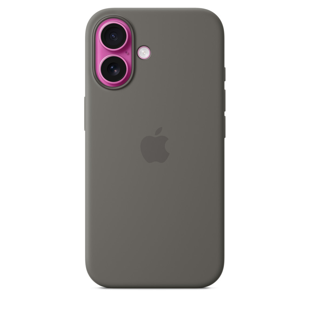 Silicone Case with MagSafe Stone Gray iPhone 16