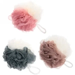 Мочалка для тела полипропиленовая «Ultramarine - Шарм», микс три цвета, 60грамм