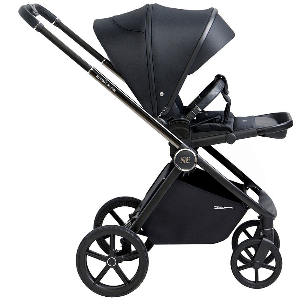 Детская коляска Sweet Baby Elegante 3 в 1 Chrome Black