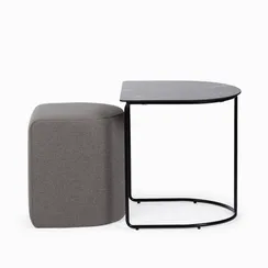 Кофейный стол с пуфом Eglens 44х42