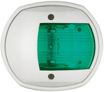 Бортовой огонь "Compact 12", зеленый, белый пластик, 80 мм. (10014734)