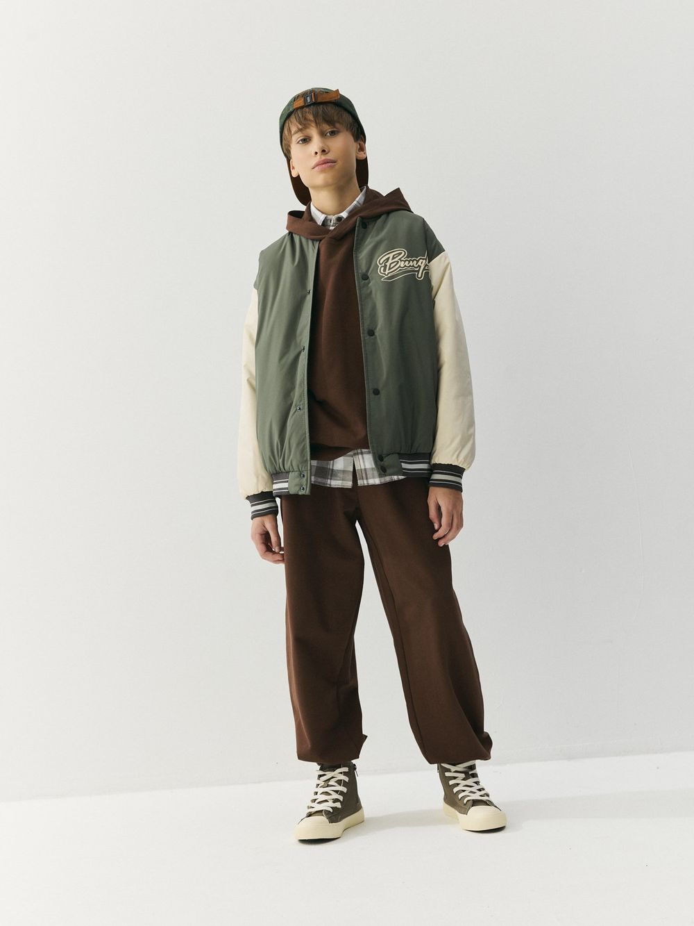 Джоггеры оверсайз облегченные "Шоколад" 7+