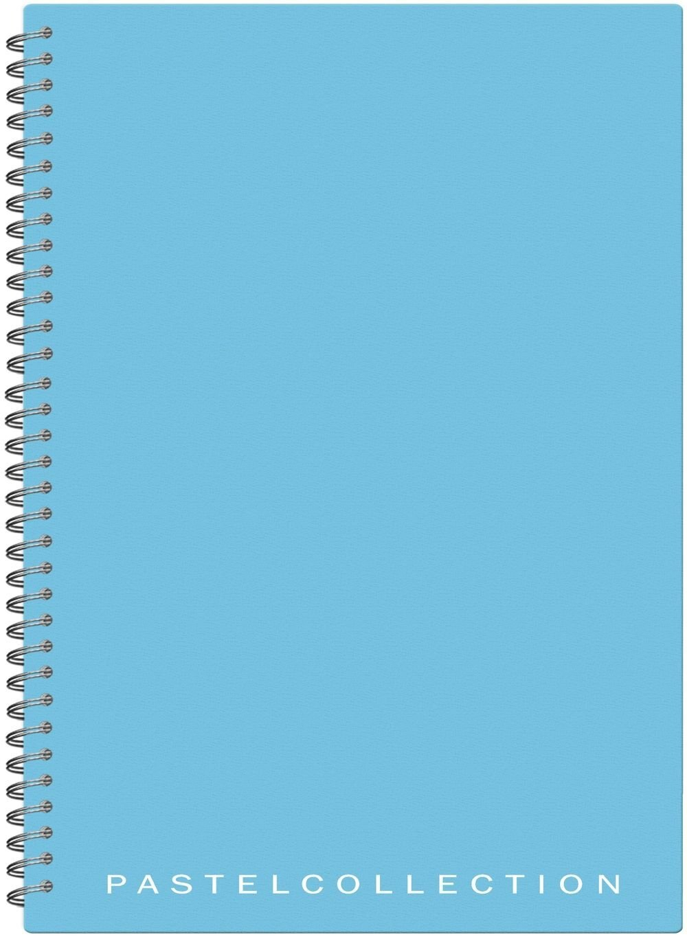 Бизнес-тетрадь Pastel Collection Blue, A4, 80 листов, пластиковая обложка, на гребне, клетка