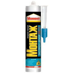 Клей монтажный Момент Экспресс Декор МВ-45 белый 400 г