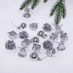 Набор украшений «Сундучок сказок» 3 см (17 предметов), Серебро