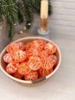 мандарины из мыла 3 штуки