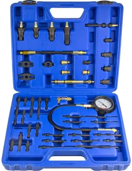 Универсальный компрессометр для дизельных и бензиновых двигателей «MASTER SET» , 48 предметов ZIPMEND