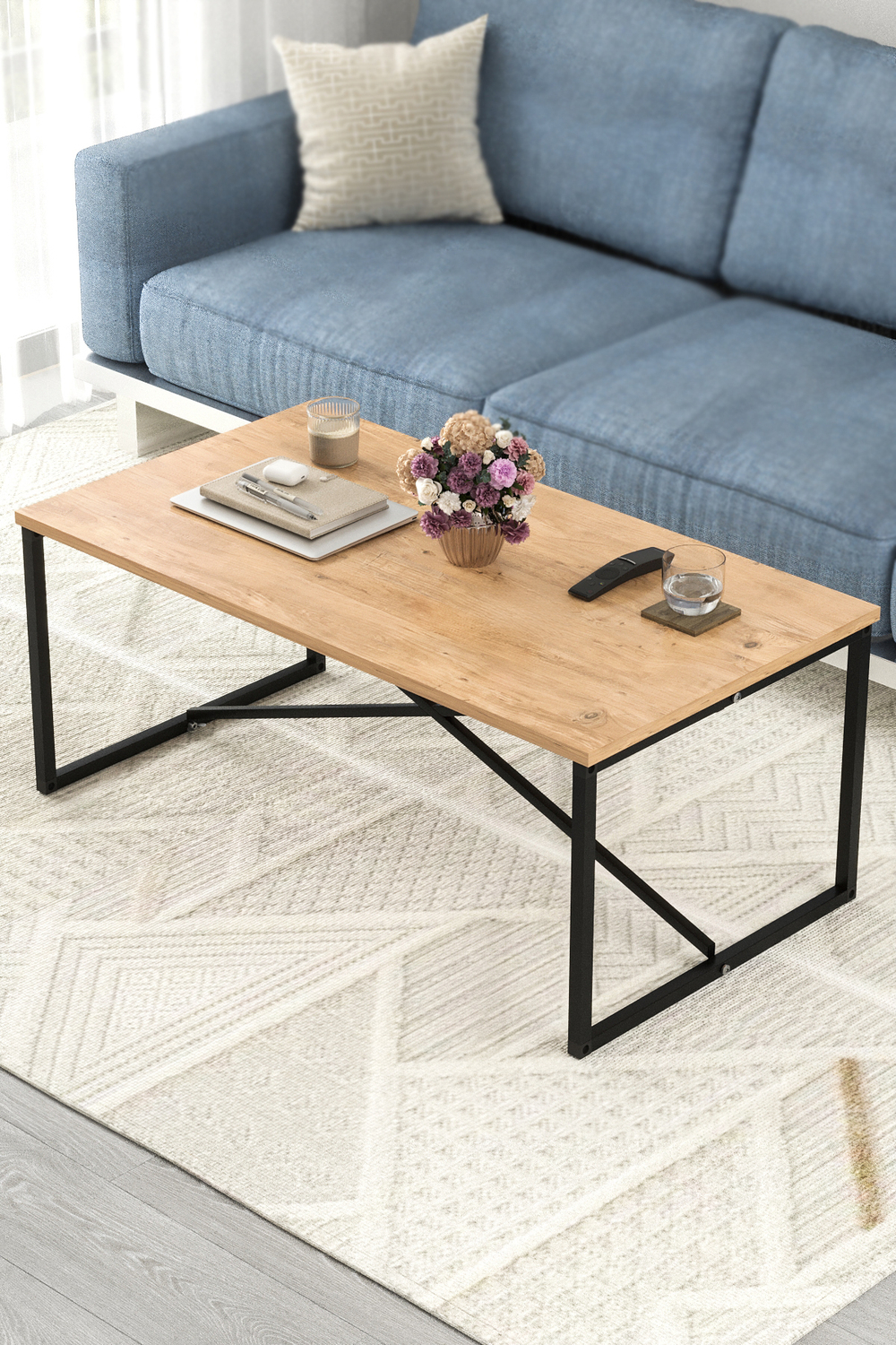 Журнальный столик HERMES 100х55 - сосна