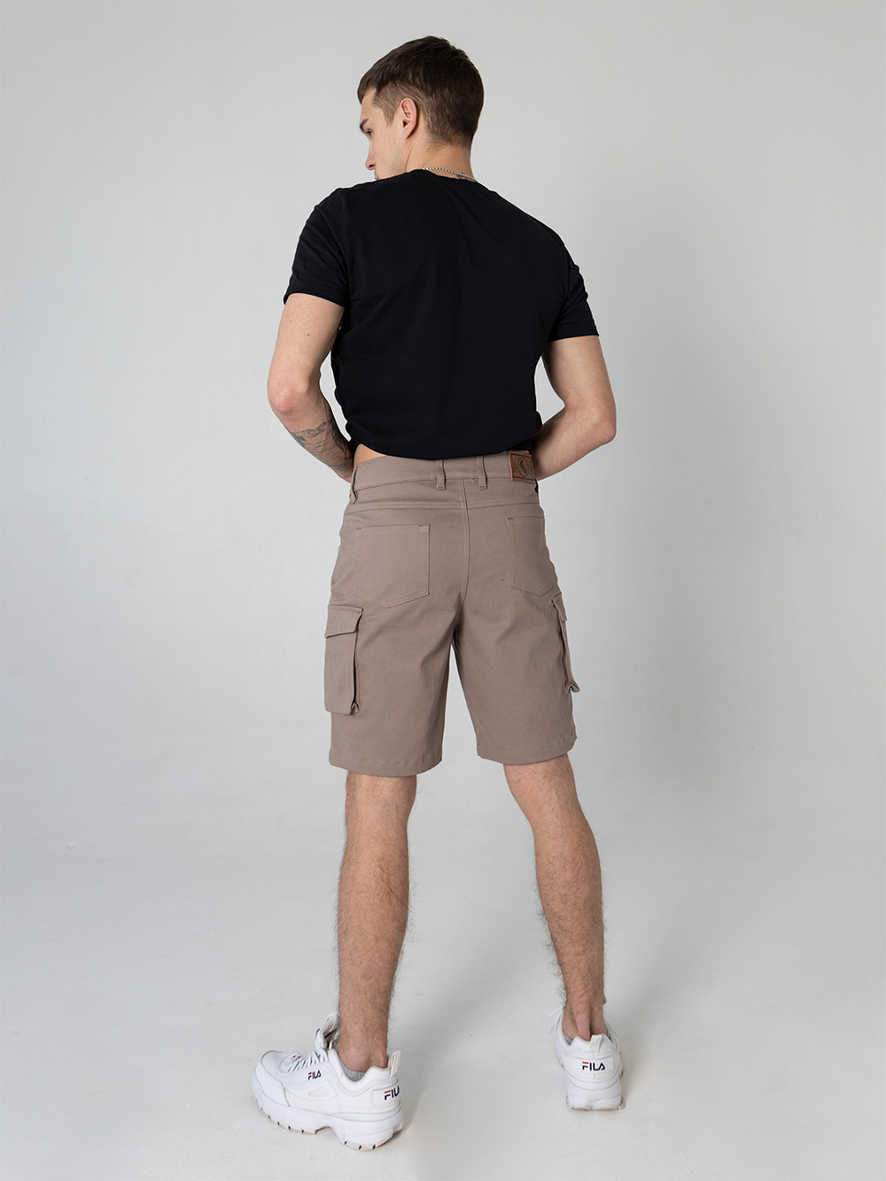 Шорты карго мужские темно-бежевые Город Горький