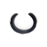 Браслет Nature Bijoux, Saint Honore, кафф из рога, с ракушками Capiz в смоле, NB26.1-13-44435 (черны