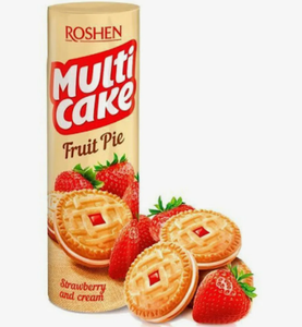 ПЕЧЕНЬЕ ROSHEN КЛУБНИЧНЫЙ КРЕМ 180ГР