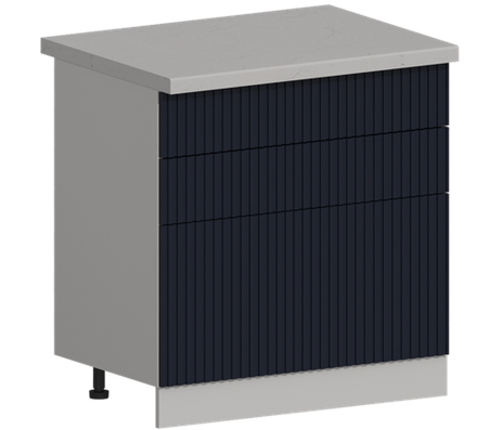 Кухня Модуль ШН3Я 800 Белый / Индиго софт