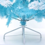 Ёлка «Звон вьюги» 180 см, ПВХ (786 веток), белый иней, Голубой