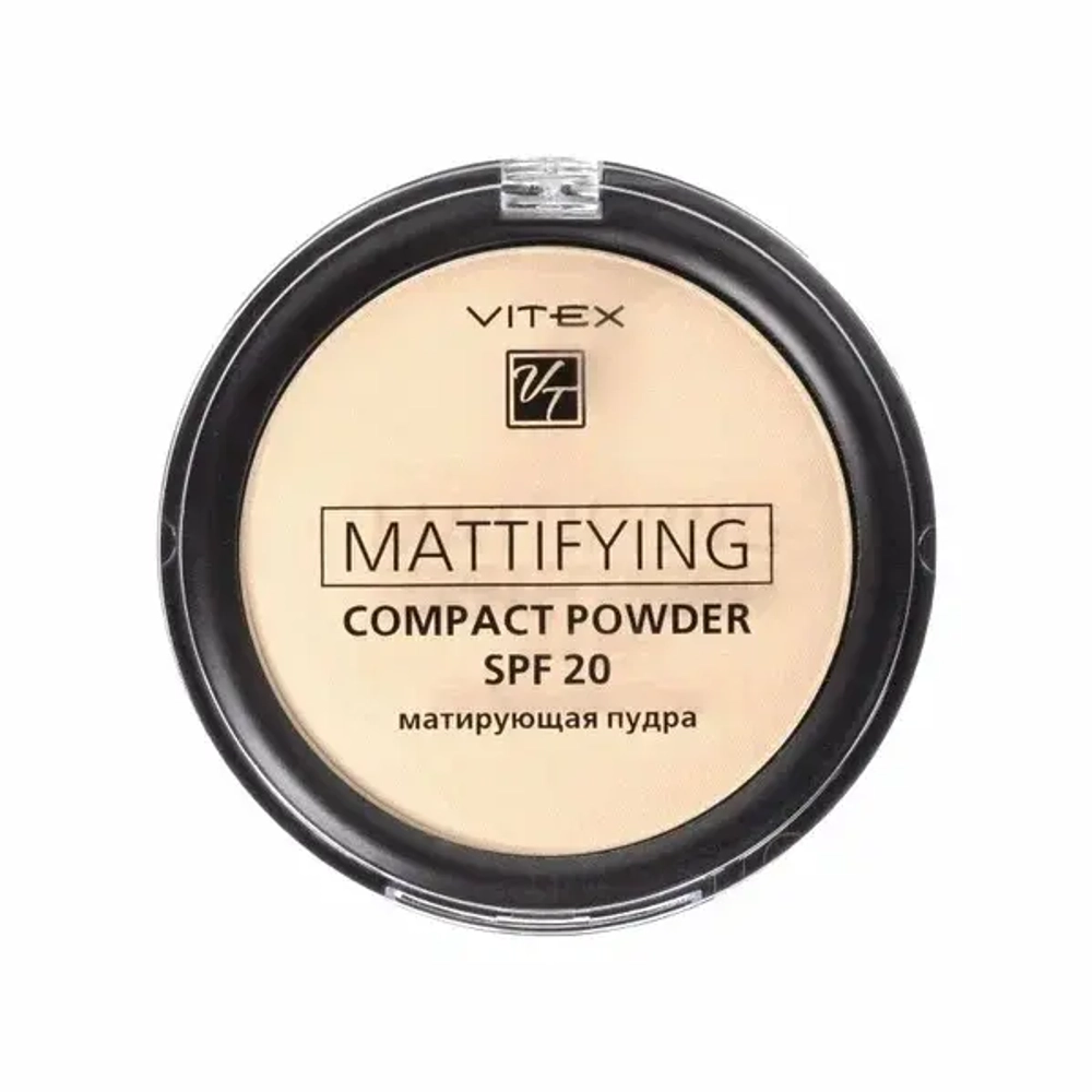 Vitex Пудра Матирующая компактная для лица SPF20 тон 02