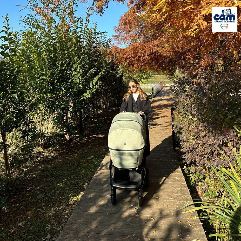 Коляска 2 в 1 CAM Modus 600 зелёный