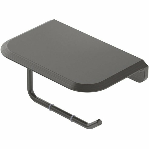 Держатель туалетной бумаги Cezares Liner LINER-PHM-GM с полкой Оружейная сталь