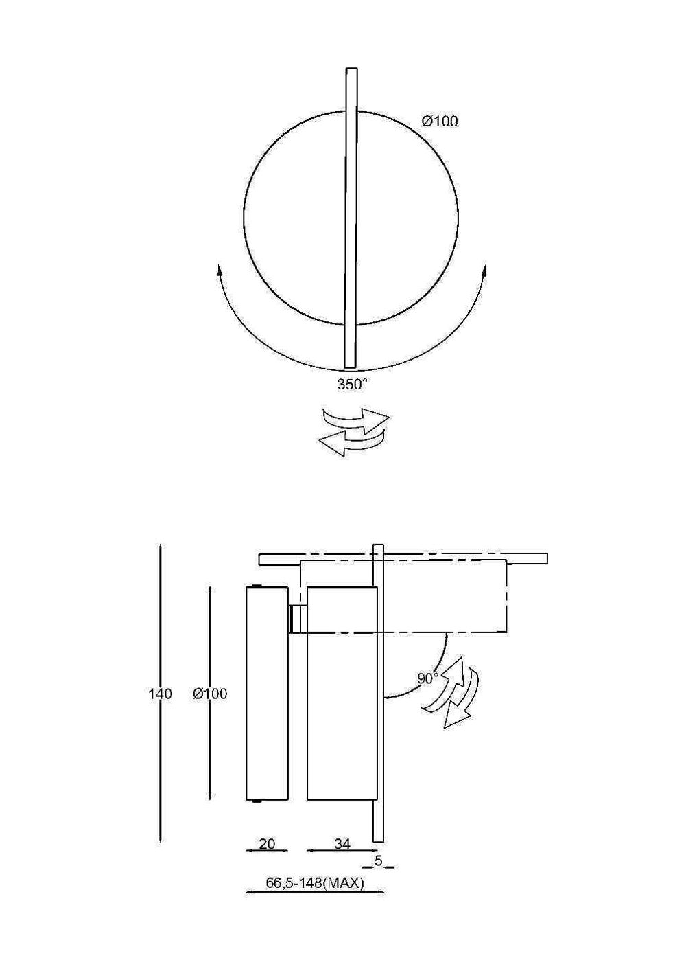 Светильник настенный светодиодный Maytoni   MOD180WL-L4B3K