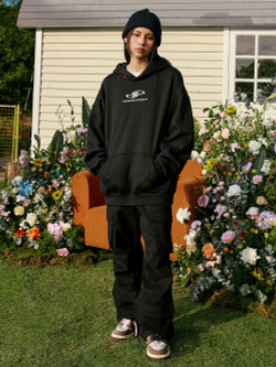 Худи HARSHandCRUEL "Hood Flowers" Oversized Hoodie