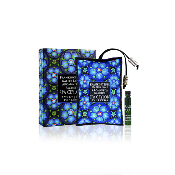 Ароматическое саше "ЛАДАН И КАФРСКИЙ ЛАЙМ"