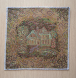 Декоративная гобеленовая салфетка Мороз 25х25 см