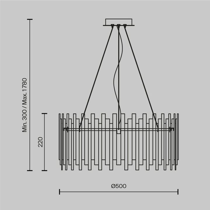 Подвесная люстра Maytoni Coliseo MOD136PL-06BS