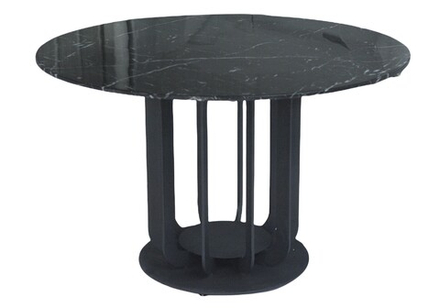 Стол обеденный Ist Casa Сохо, 120х120х75 см, черный мрамор