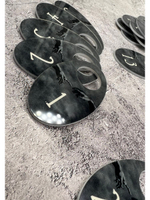 Номерки для гардероба акрил 4х7 см