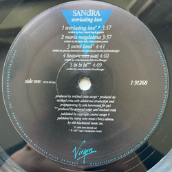 Винтажная виниловая пластинка LP Sandra Everlasting Love (США 1989) Maria Magdalena