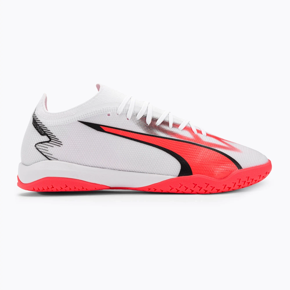 Футзалки PUMA Ultra Match IT puma white/puma black/fire orchid