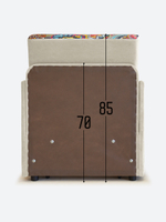 Кресло-кровать "Миник" с подлокотниками, купон Хаски