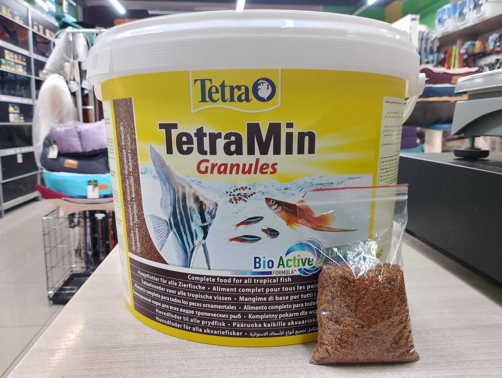 (Весовой) TetraMin Granules Корм для аквариумных рыб в гранулах, 50 г