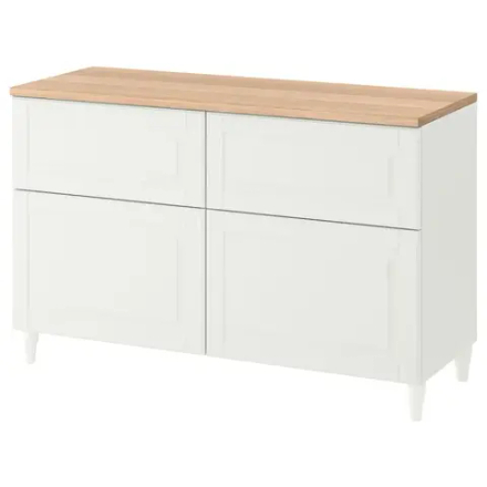 Комбинация для хранения - IKEA BESTÅ/ БЕСТО ИКЕА, 120x42x76 см, белый,