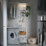 Комбинация для ванной - IKEA ENHET, 101.5х63.5х222 см, белый, ЭНХЕТ ИКЕА