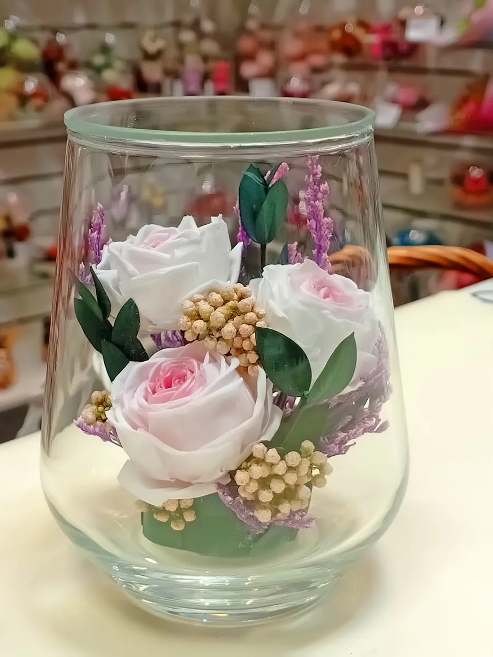 натуральные пионы в стекле, вакуум*