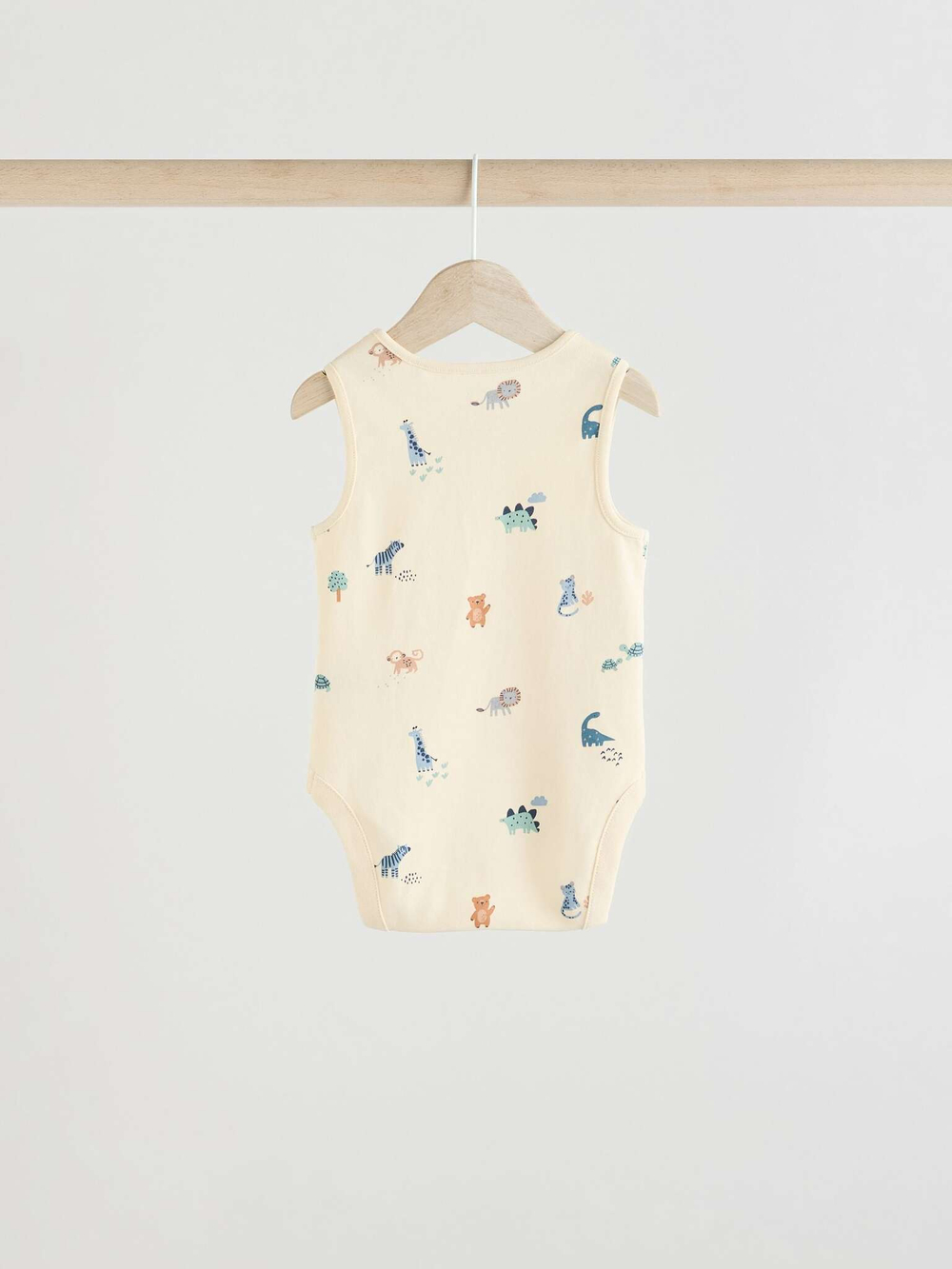 Боди без рукавов для малышей Next E57-853, 5 шт., Бежевый, Голубой, Мятный