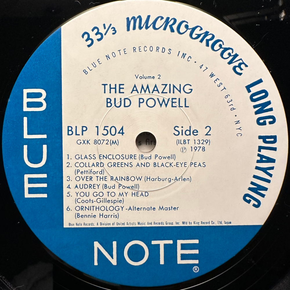 Bud Powell ‎– The Amazing Bud Powell, Volume 2 (Япония 1978г.)