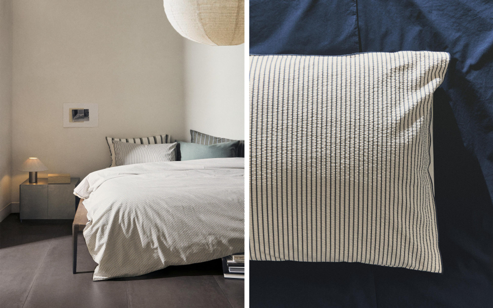 Пододеяльник Zara Home, хлопок 100%, в полоску, 4124/088