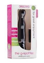 Черный вибратор с выпуклой головкой The G-Spotter - 17,2 см. (Цвет: черный)