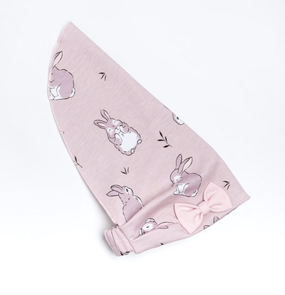 Чепчик (косынка) "Зайчик", серый, р. 48/ 5459192 Крошка Я