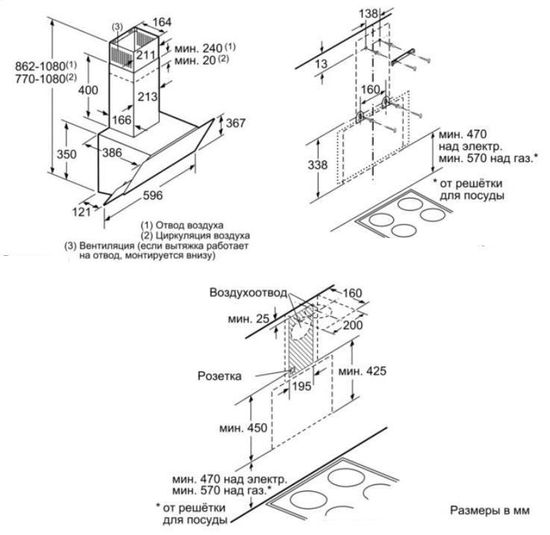 Вытяжка BOSCH DWK065G60R