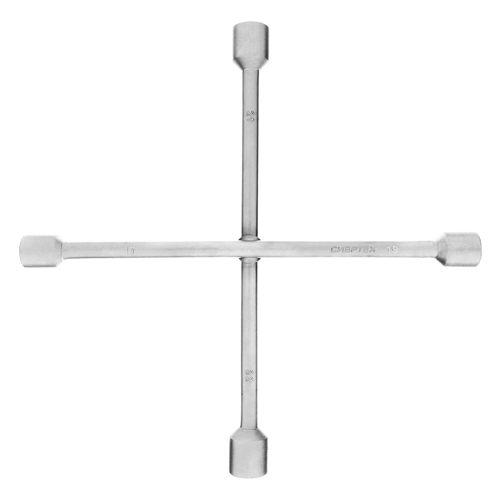 Ключ-крест баллонный, 17 х 19 х 21 х 22 мм, толщина 14 мм Сибртех