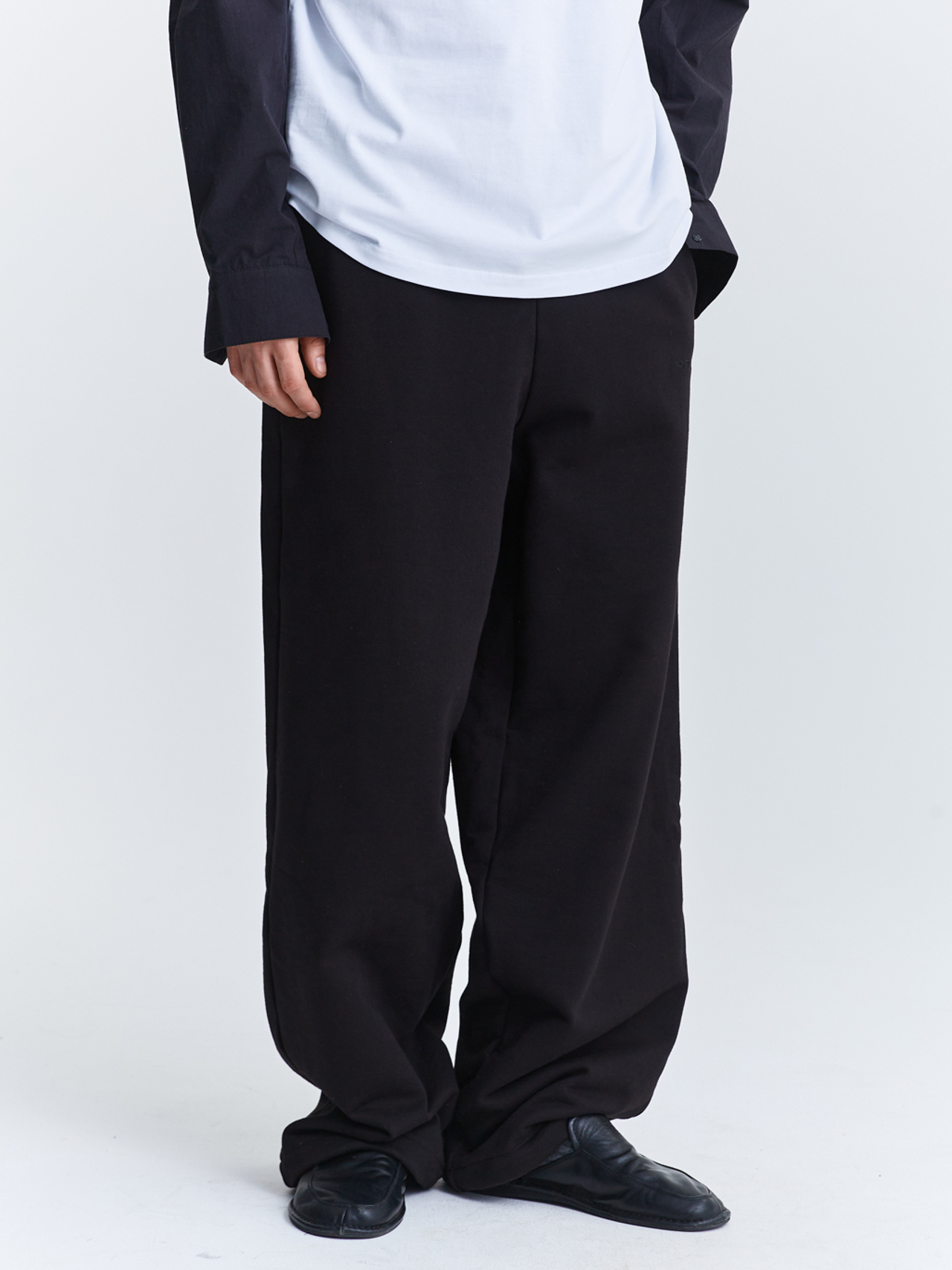 Брюки багги из футера