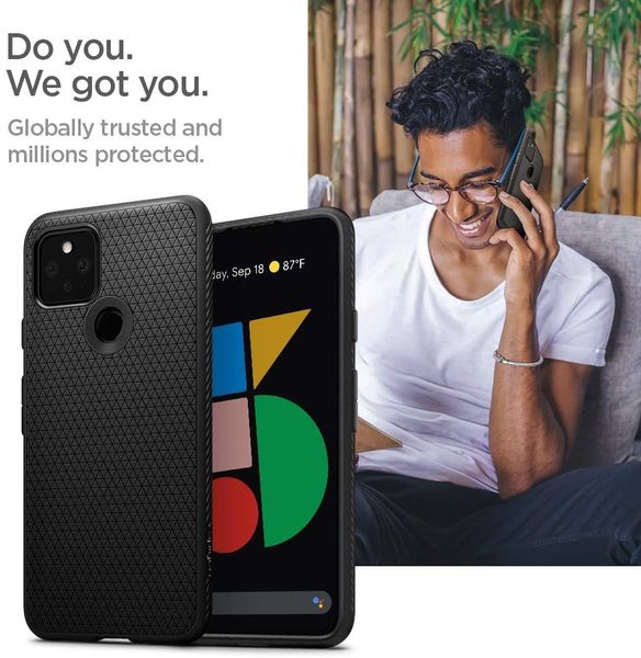 Чехол Spigen Liquid Air Armor для Google Pixel 5 Case (2020) - Matte Black