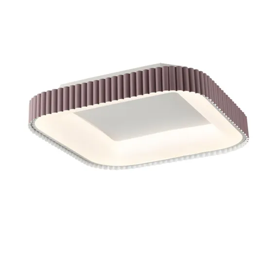 7770/56L AVRA LED SN 578 Светильник металл/белый/мокко LED (56Вт+14Вт) 3000-6000K 500х500 IP43 пульт ДУ+подсветка SHARMEL