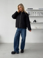 Куртка осенняя с отложным воротником