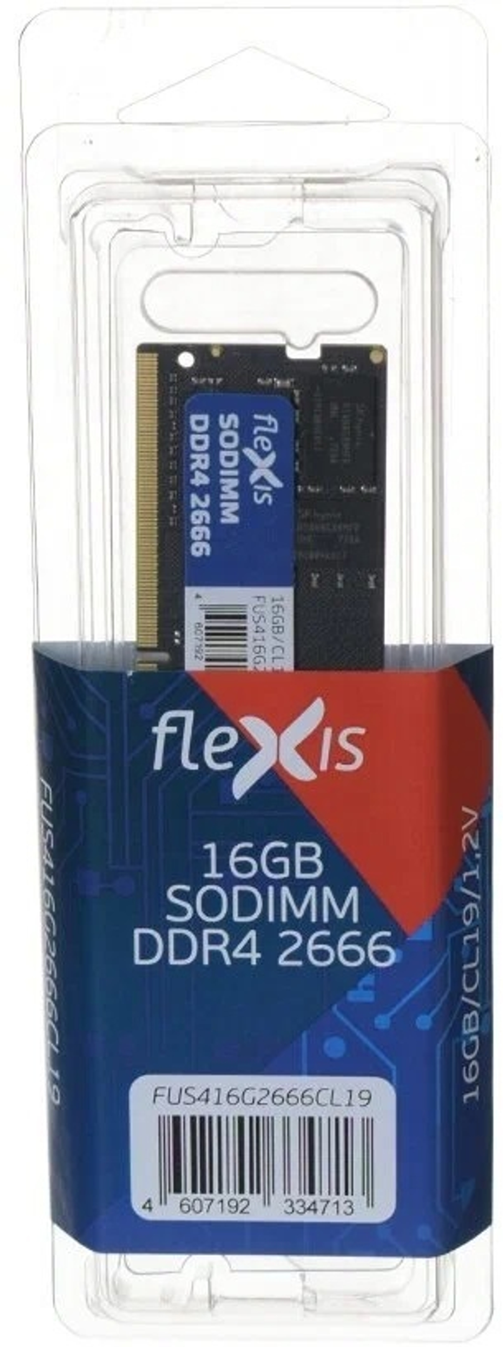 Модуль памяти SODIMM DDR4 16GB Flexis FUS416G2666CL19